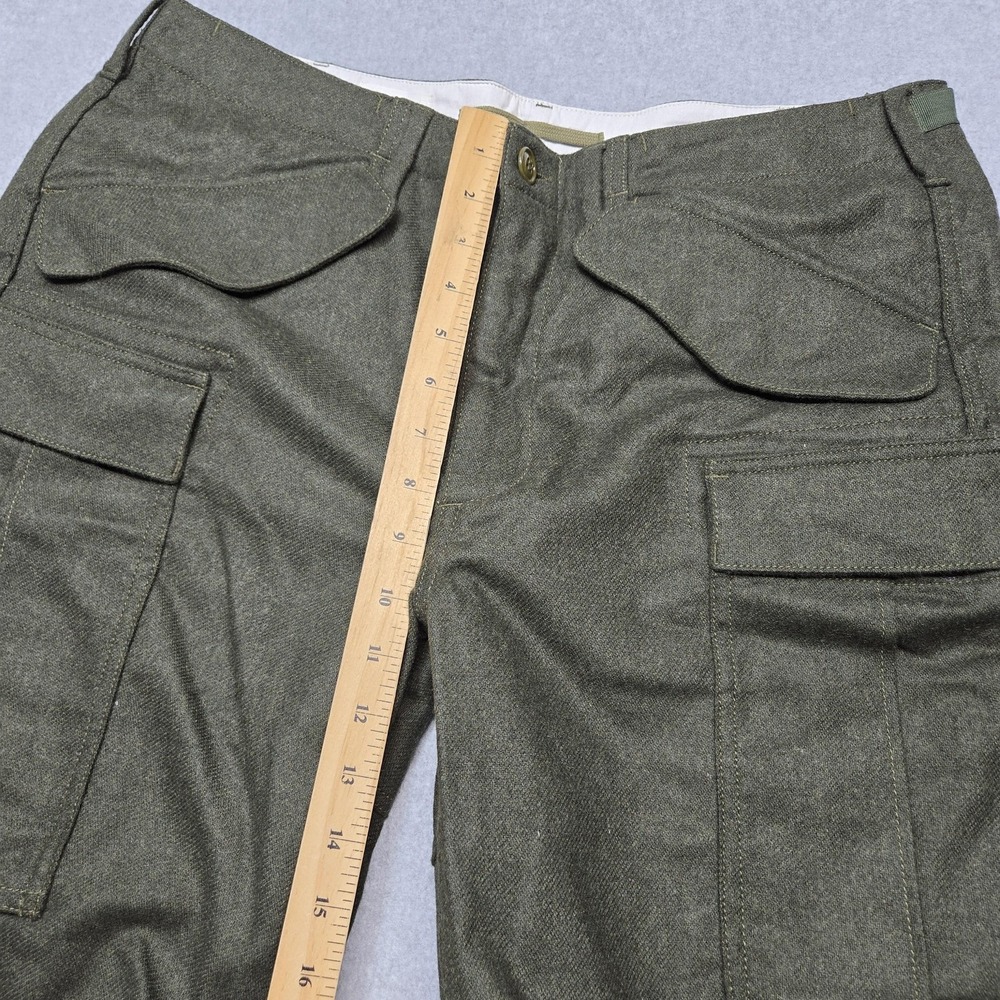 Apolis Pants Mens 34x32 Green Cargo Tweed Global Citizen Drawstring‎ Pockets - Picture 8 of 15